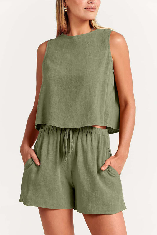 Paloma Linen Shorts Set