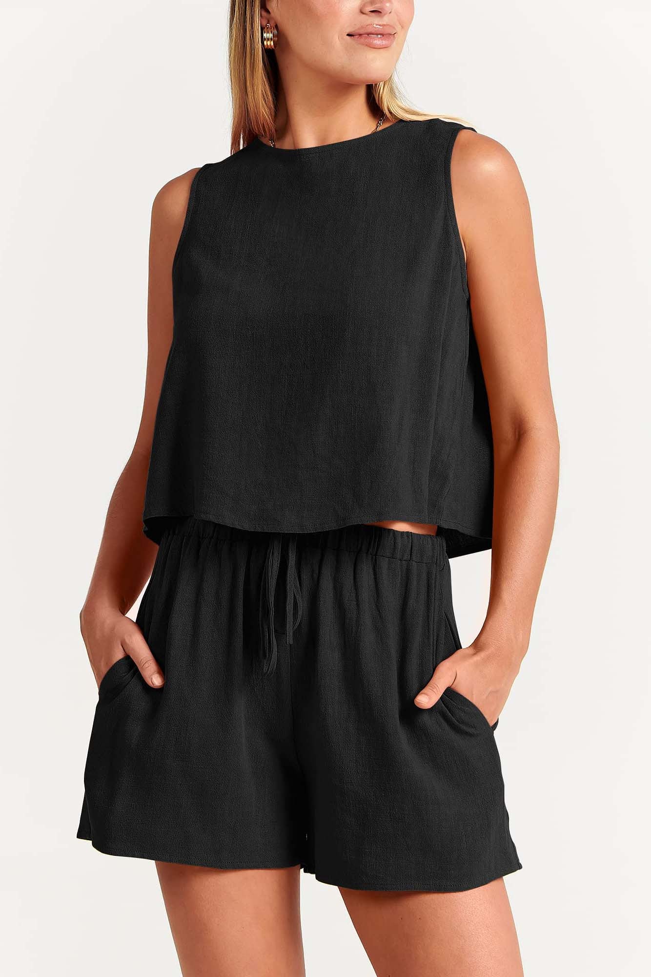 Paloma Linen Shorts Set