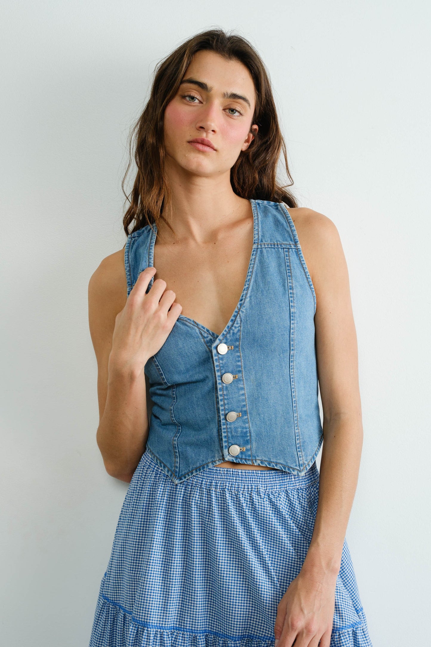 Denim Adjustable Vest