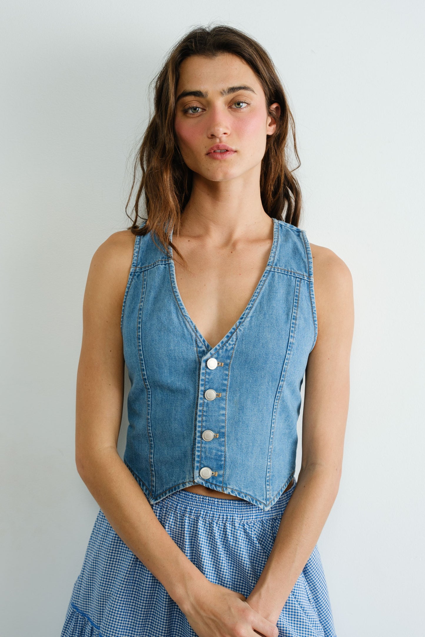 Denim Adjustable Vest