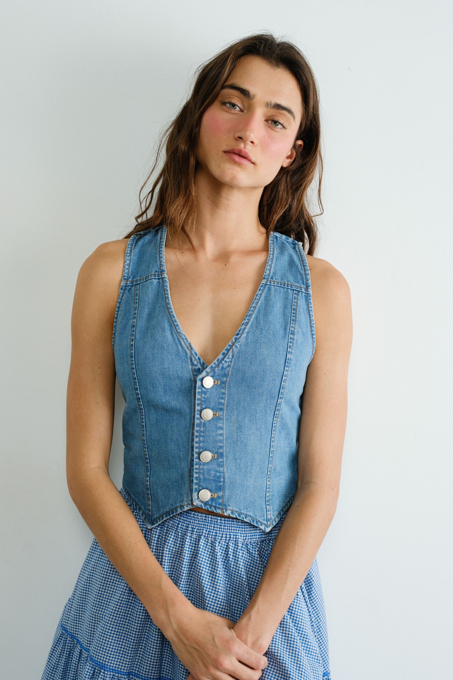 Denim Adjustable Vest