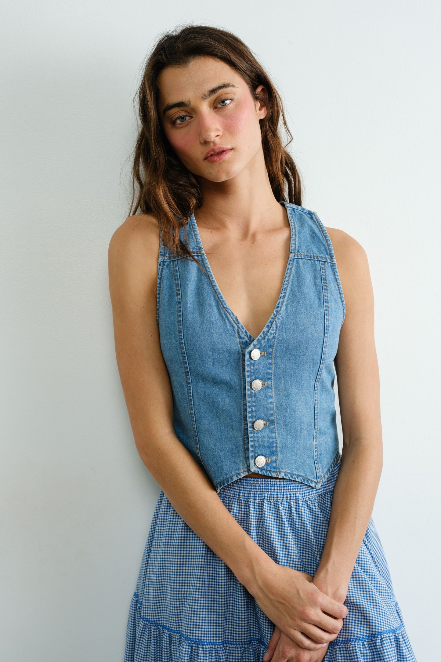 Denim Adjustable Vest