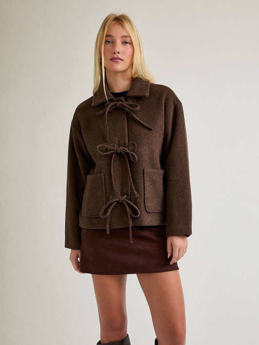 Mocha Charm Wool Jacket
