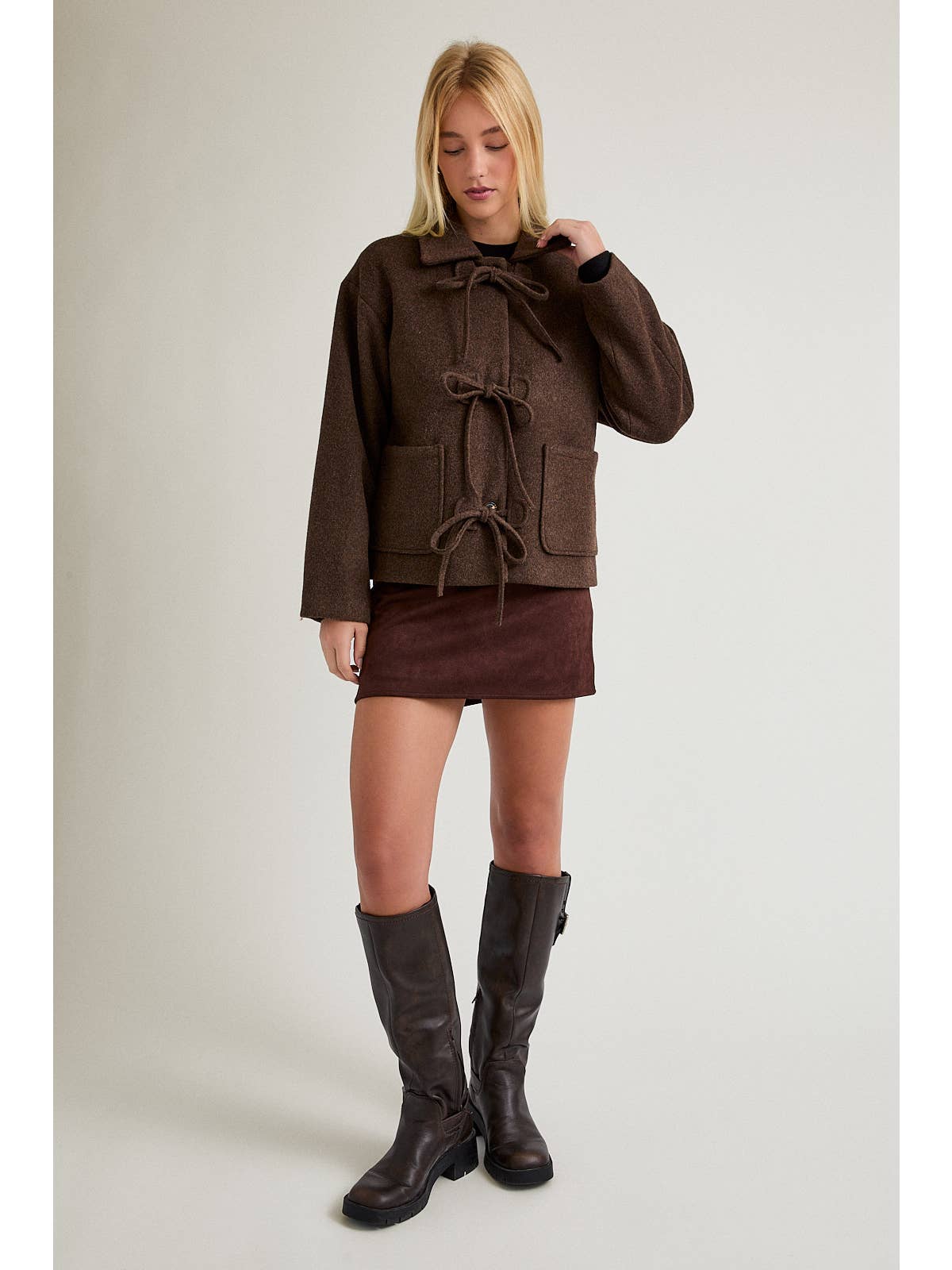 Mocha Charm Wool Jacket