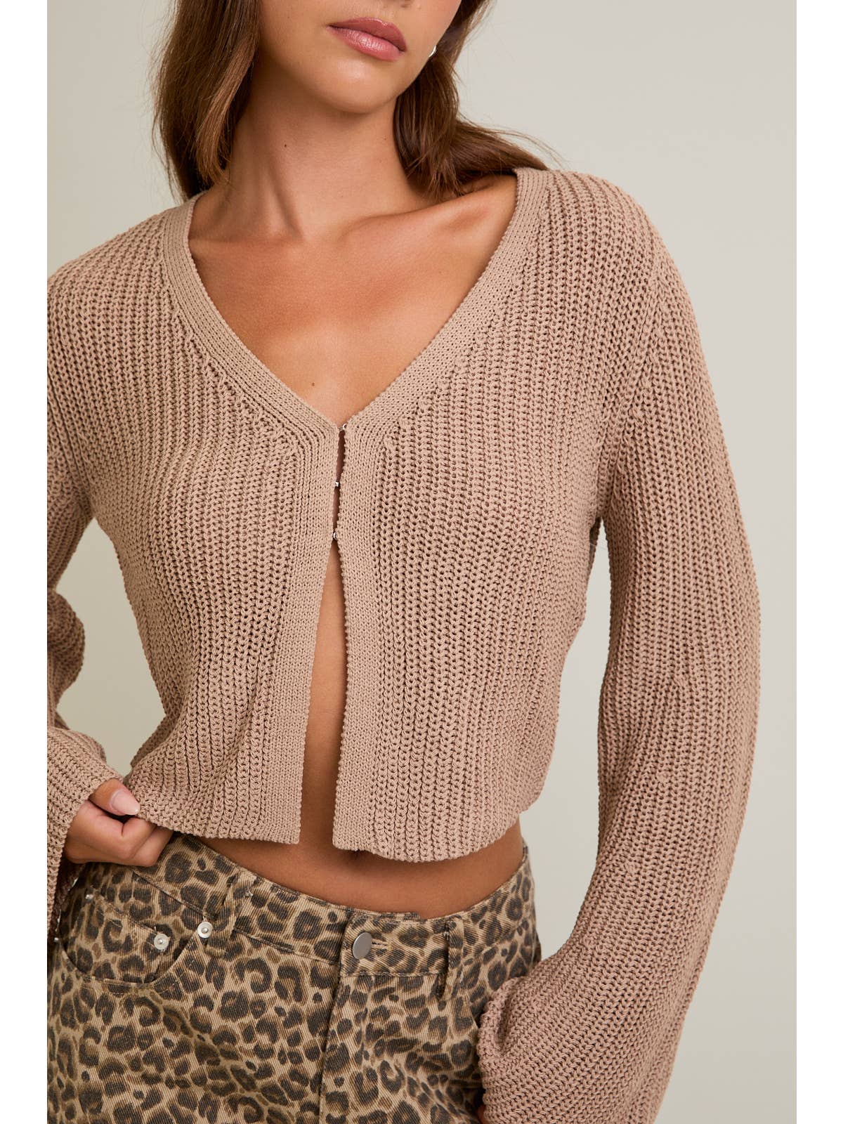 Bell Sleeve Cardigan Top