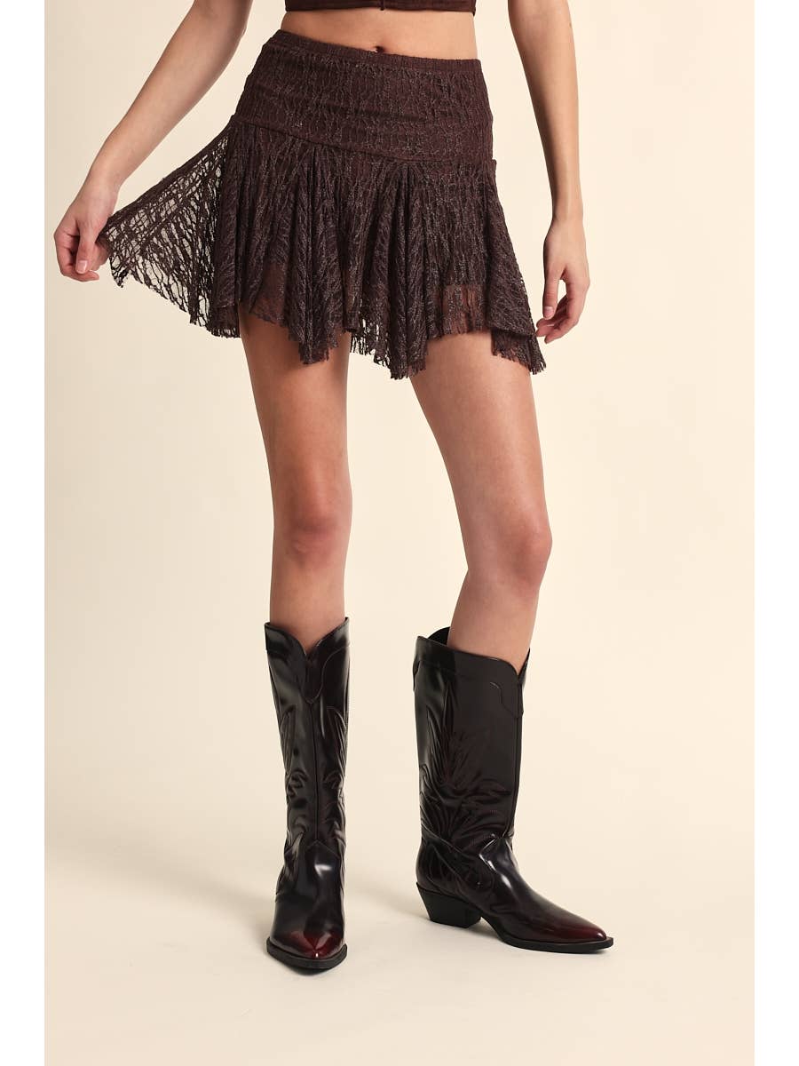 Shimmer Lace Skort