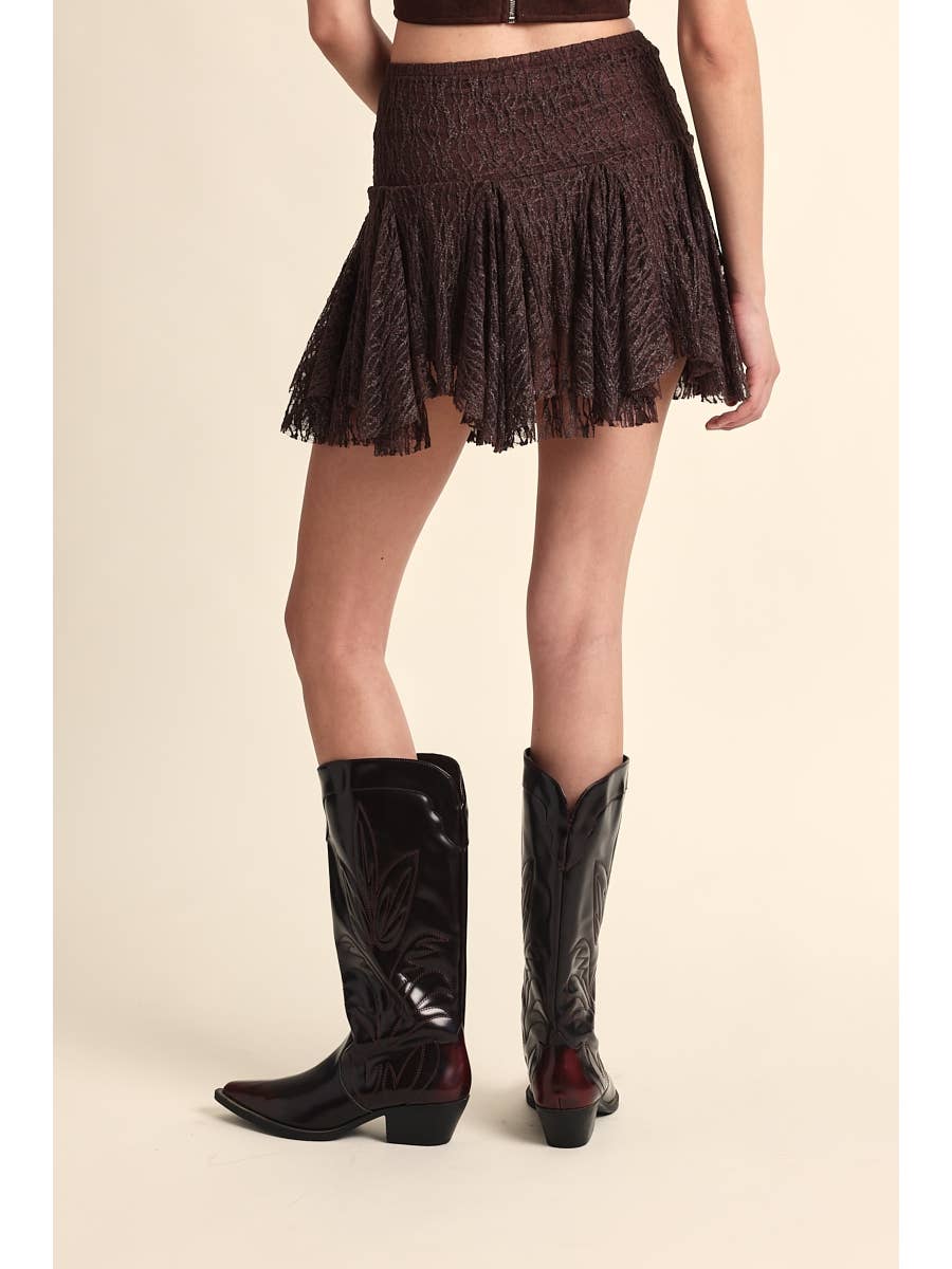 Shimmer Lace Skort