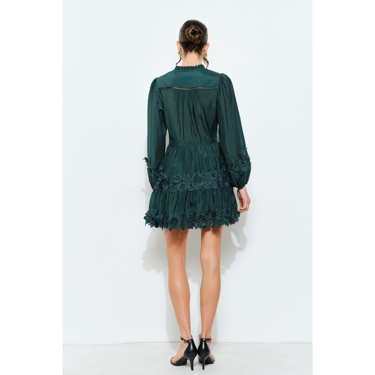 Floral Lace Long Sleeve Dress