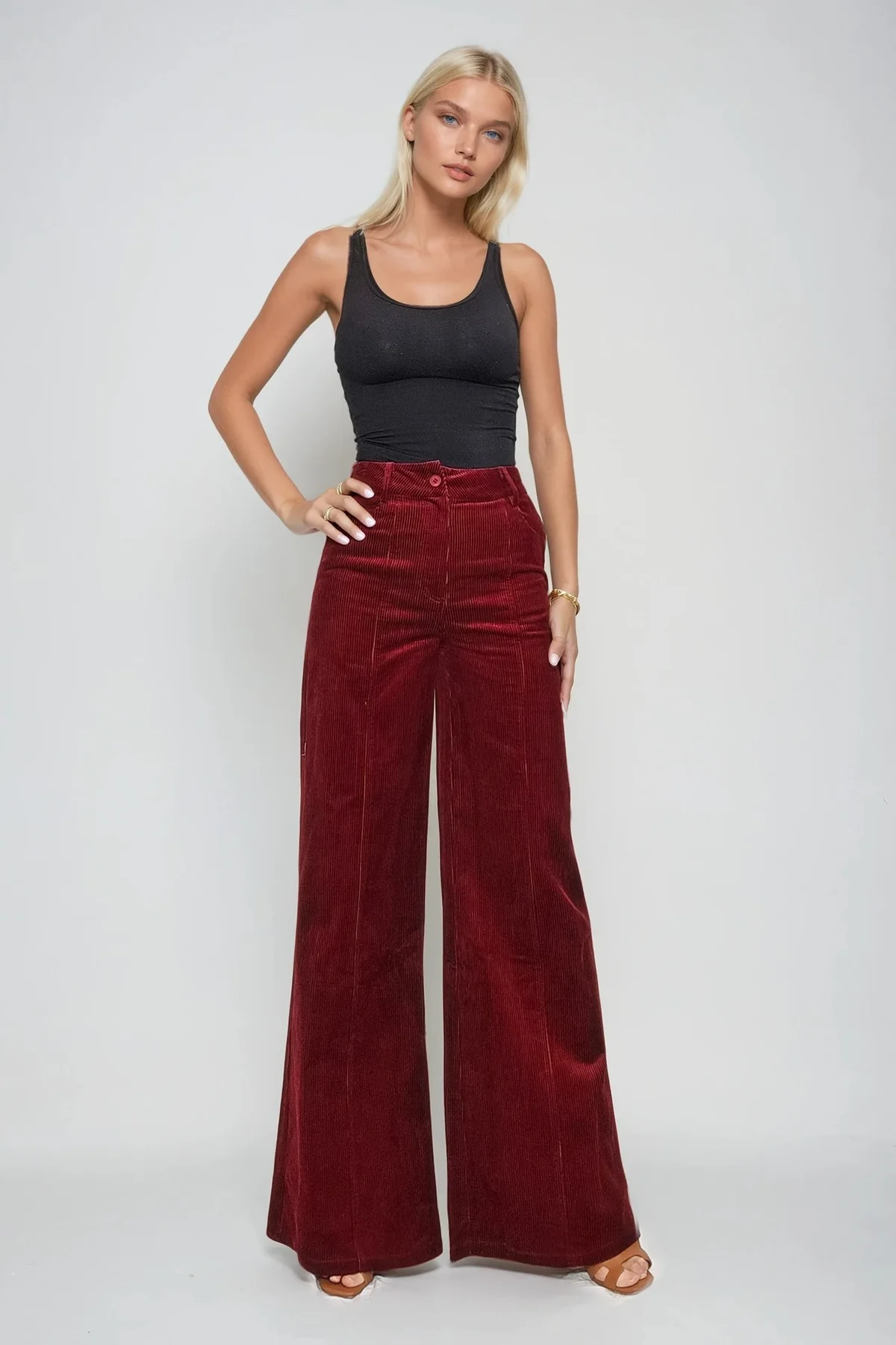 Burgundy Corduroy Pants