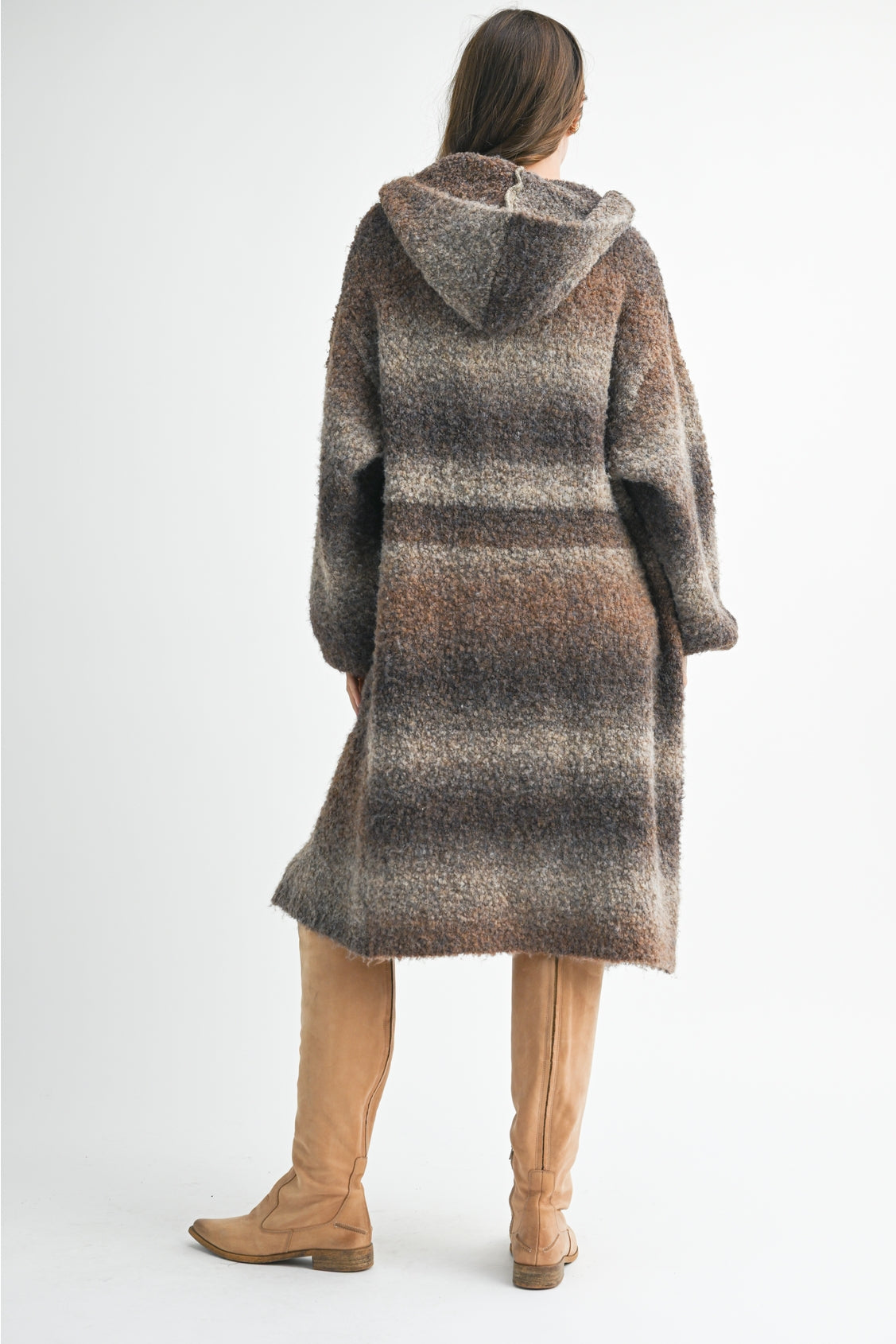 Hooded Cardigan Coat