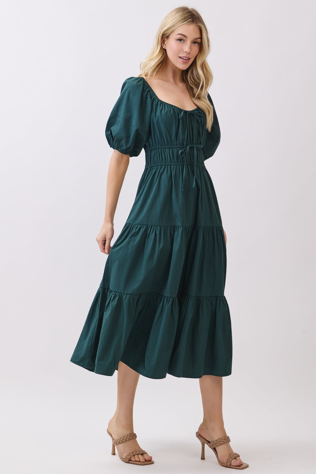 Forest Green Midi Dress