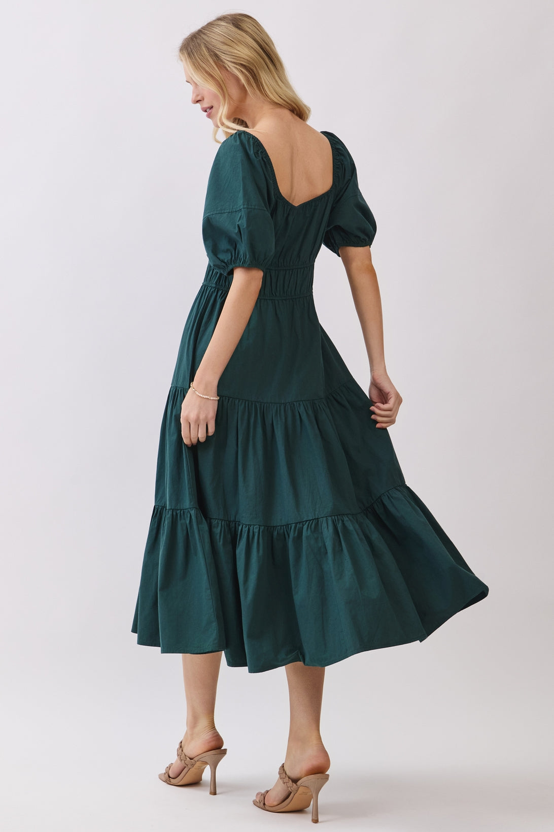 Forest Green Midi Dress