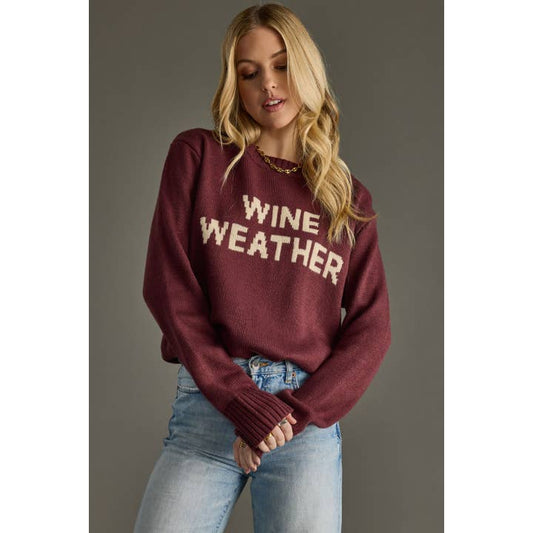 Wine Weather Sweater