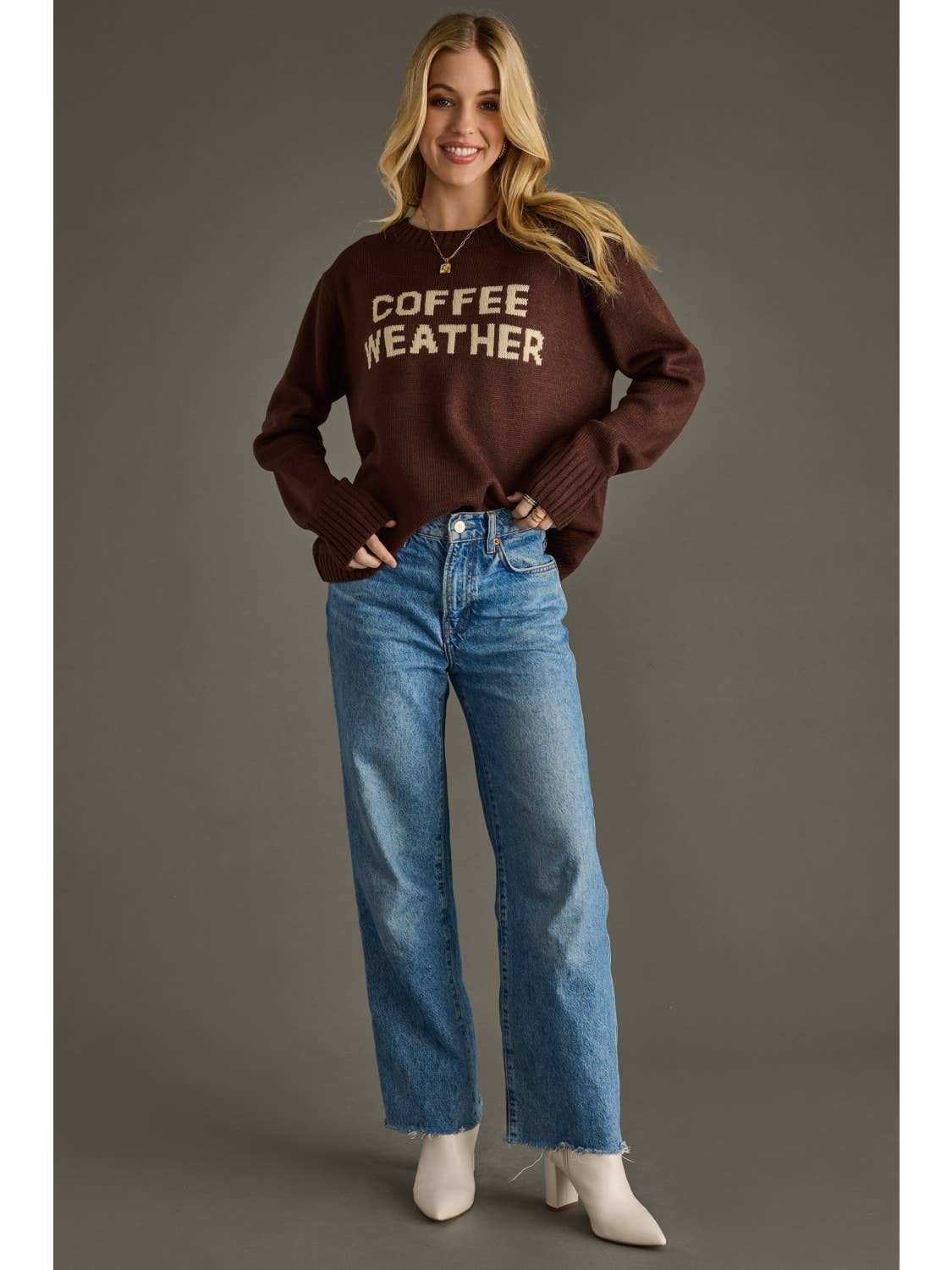 Coffee Weather Sweater (Brown)