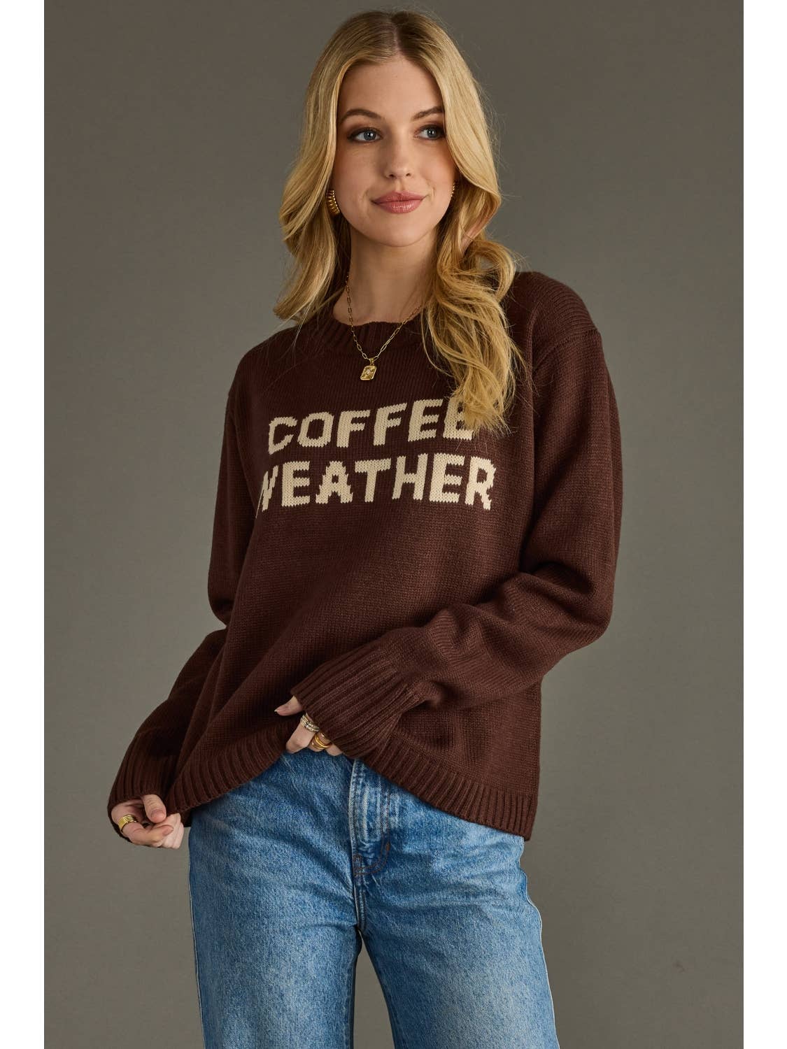 Coffee Weather Sweater (Brown)