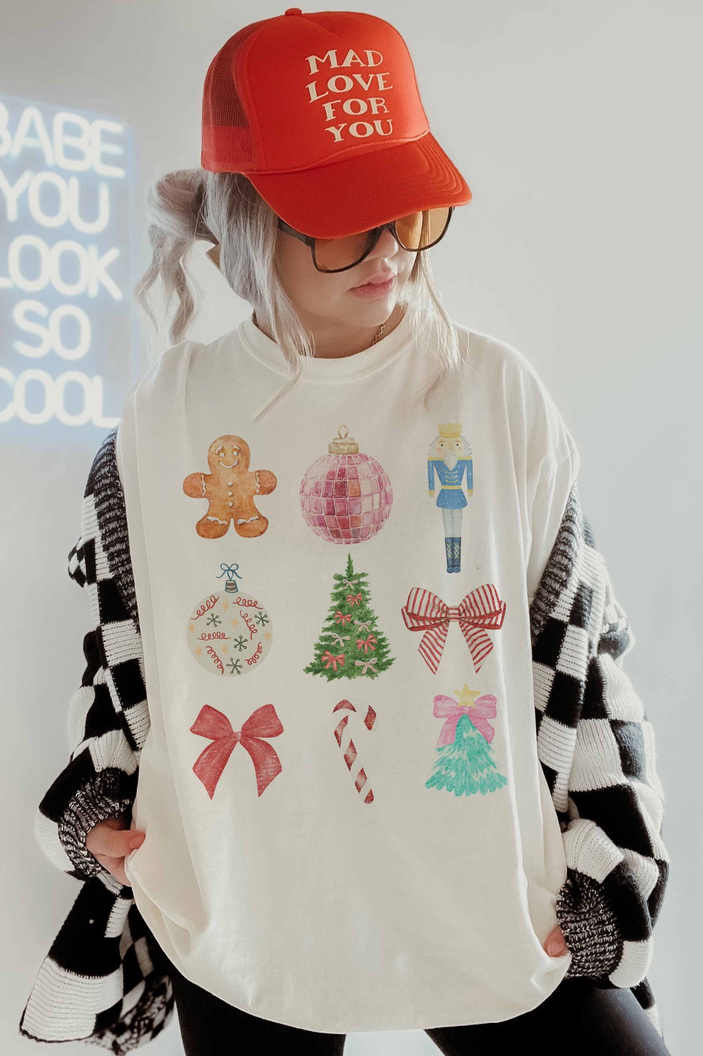 Christmas Vibes Oversize Tee