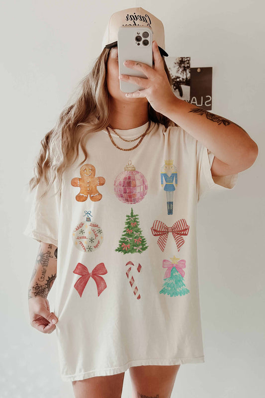 Christmas Vibes Oversize Tee