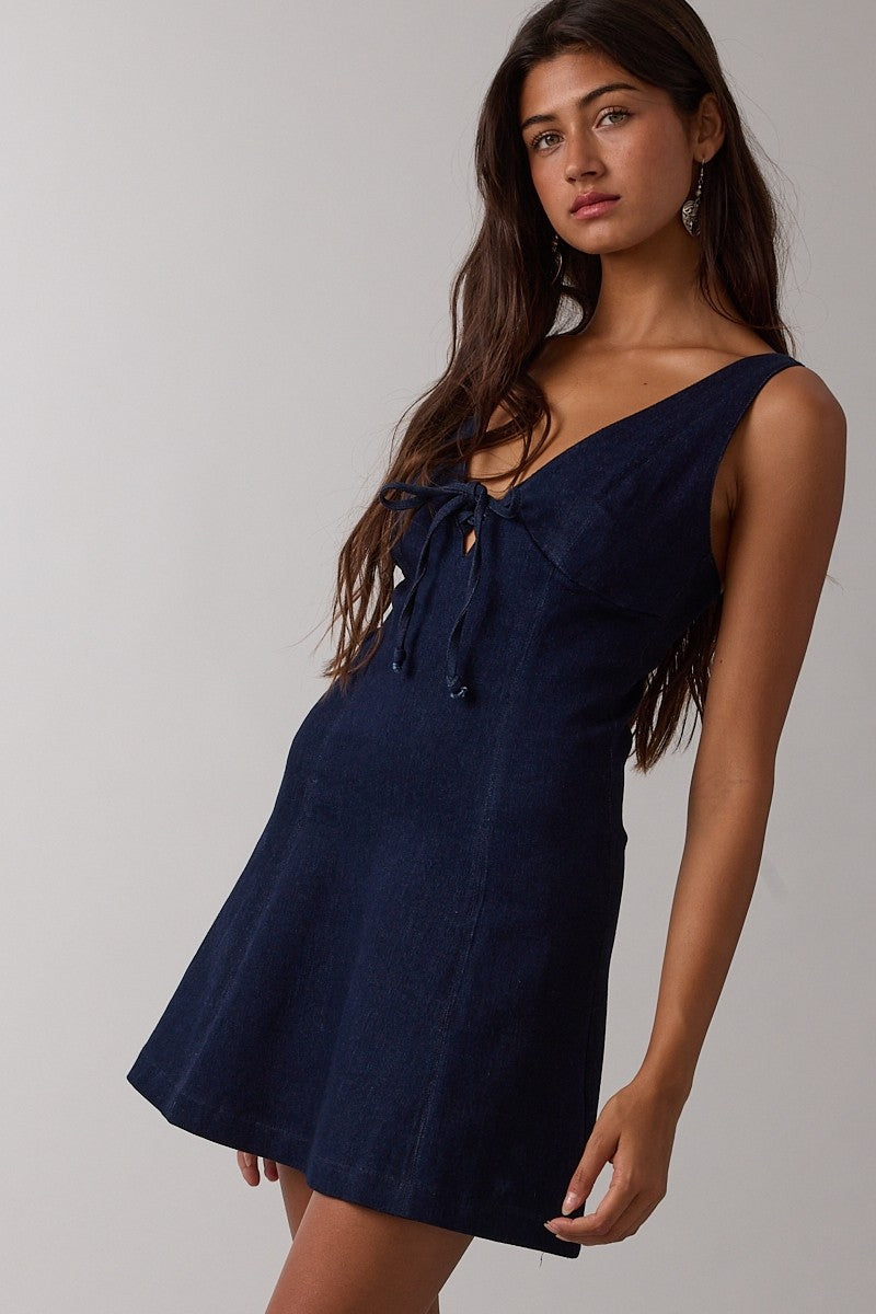 Dark Denim Mini Dress