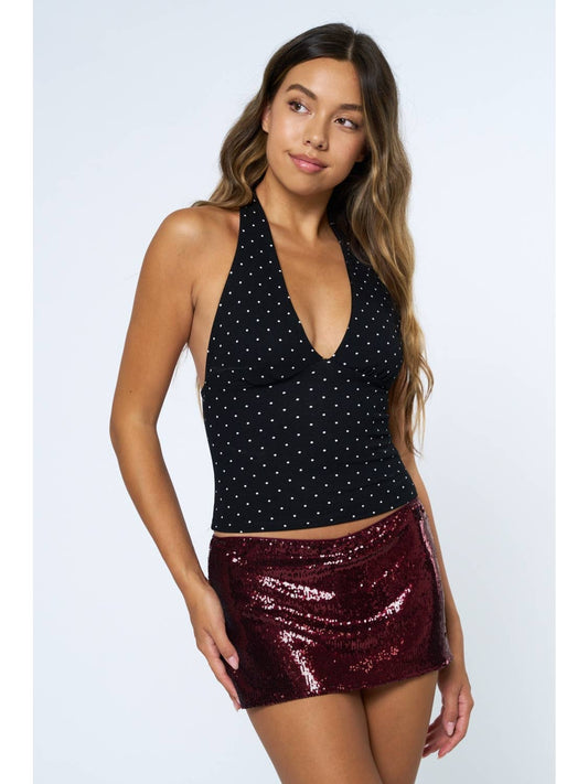 Polka Dot Halter Top