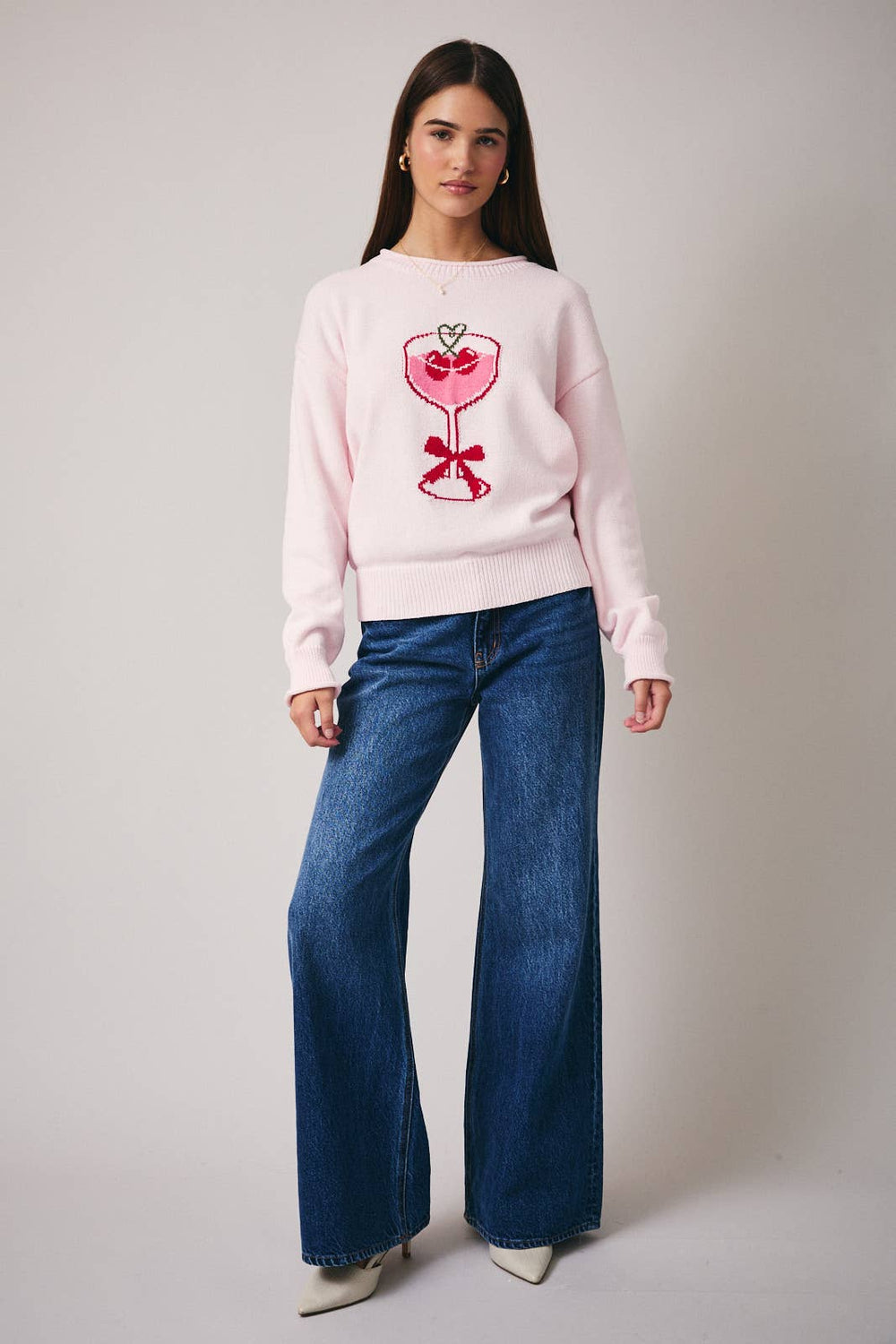 Cherry Martini Pink Sweater