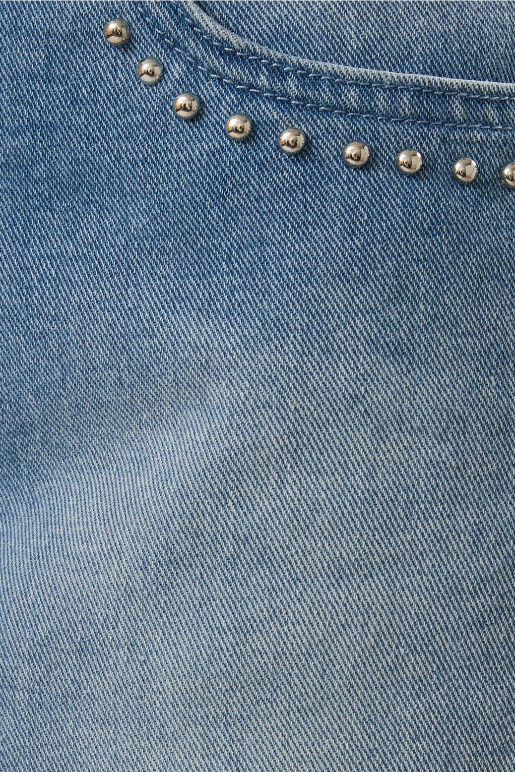 Denim Stud Mini Skort