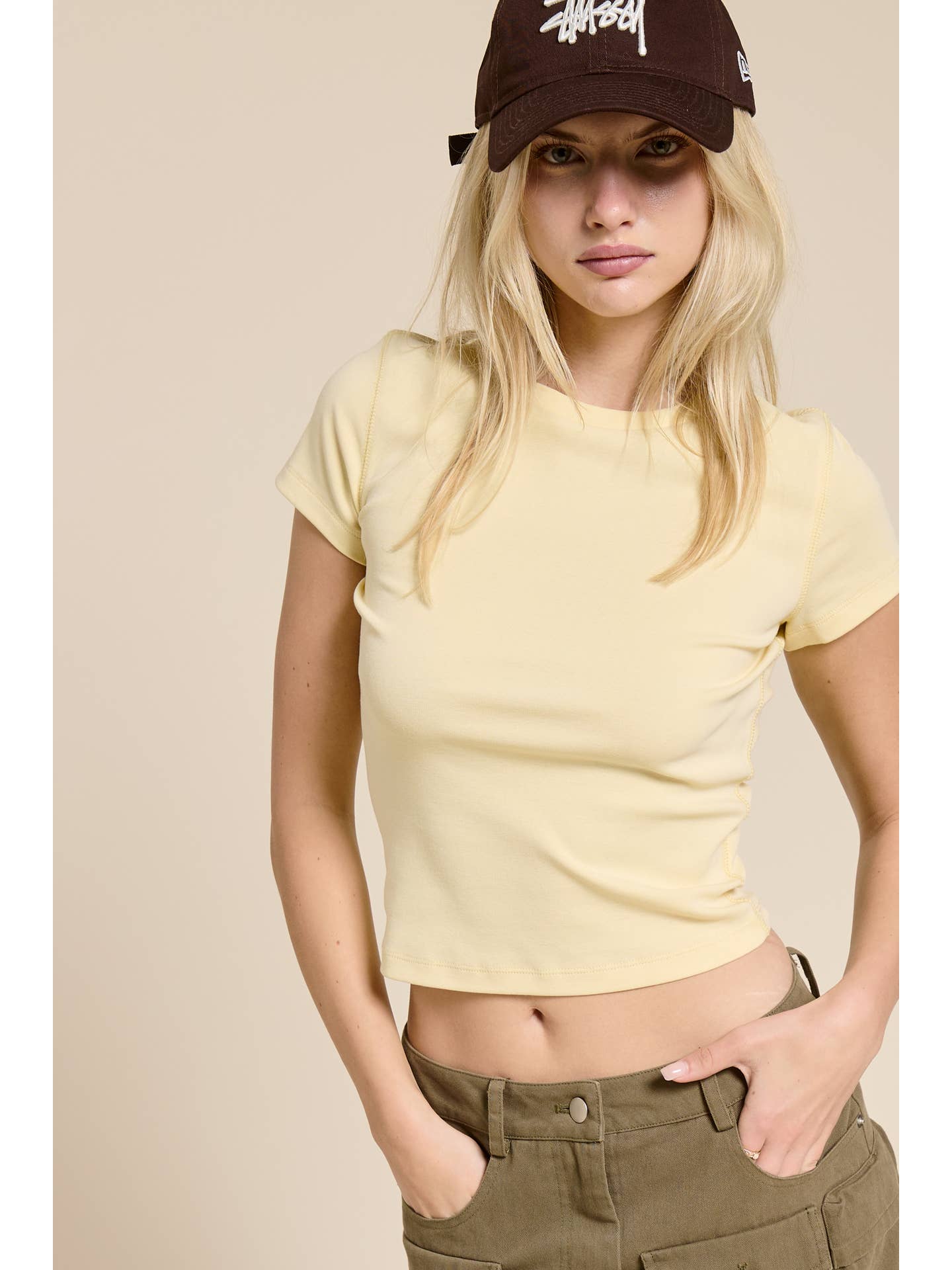 Fitted Crew Solid Baby Tee