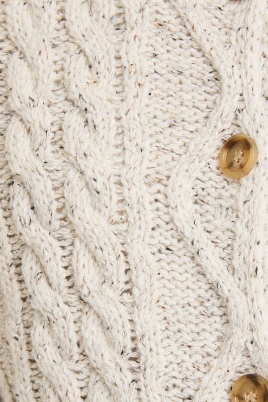 Chunky Cable Knit Cardigan