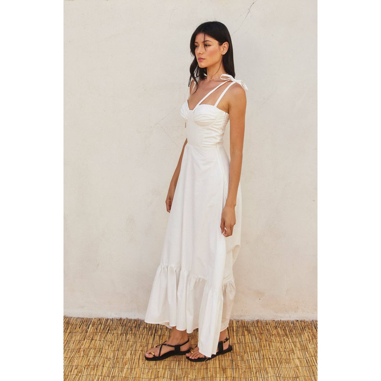White Sweetheart Maxi Dress