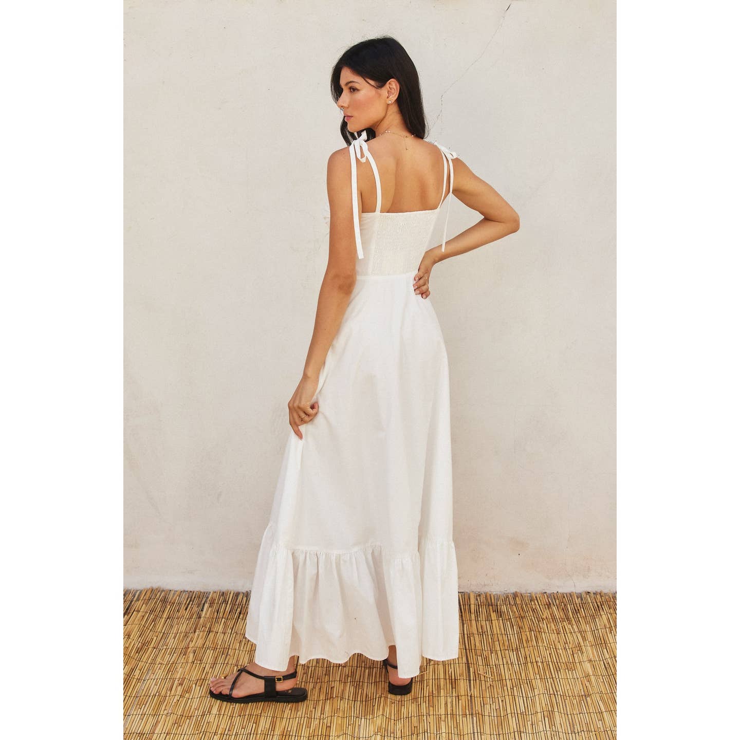 White Sweetheart Maxi Dress