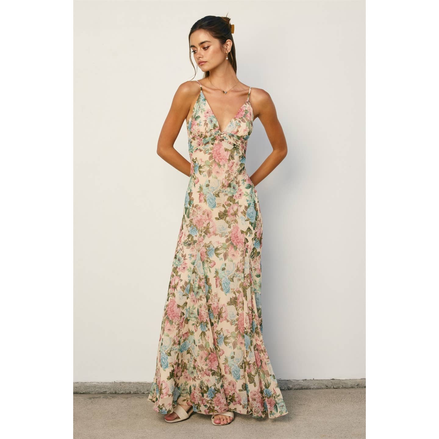 Chiffon Maxi Floral Dress