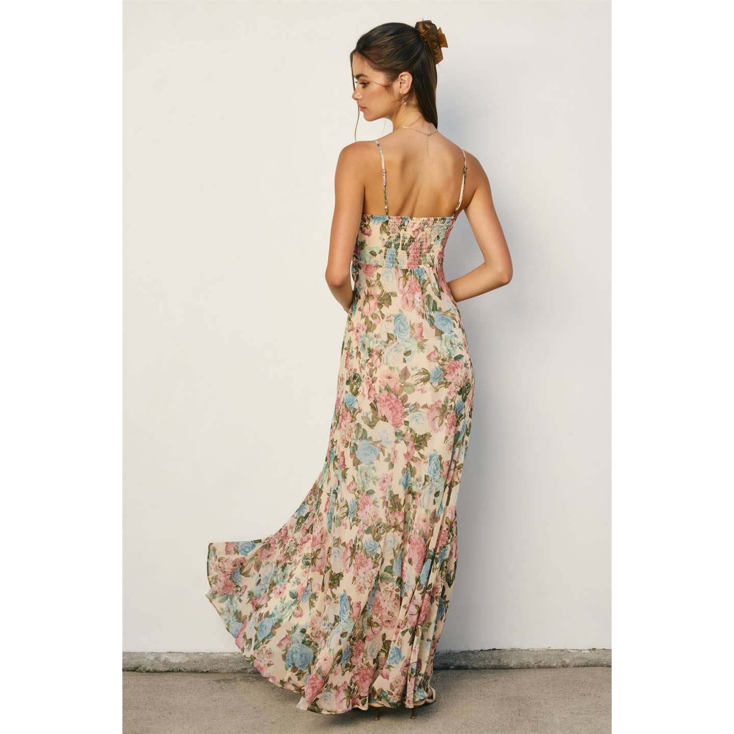 Chiffon Maxi Floral Dress