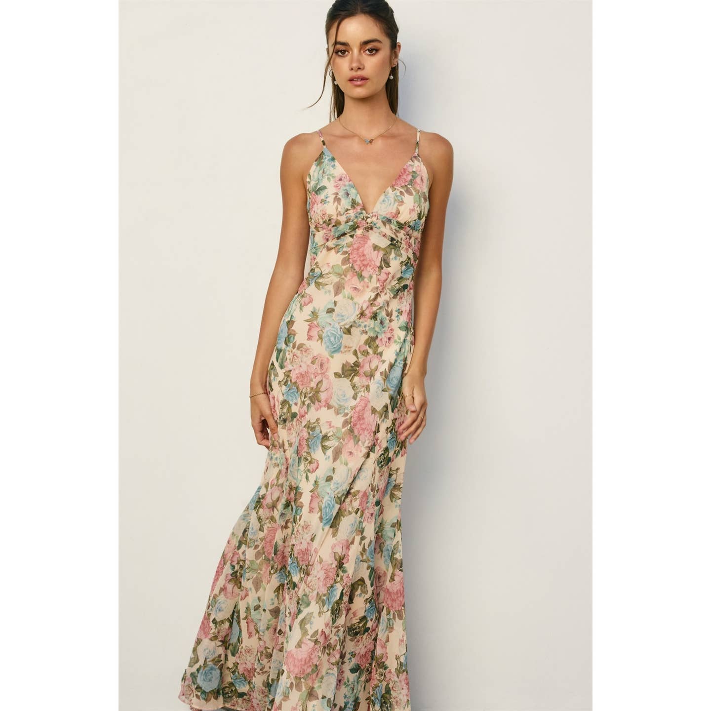 Chiffon Maxi Floral Dress