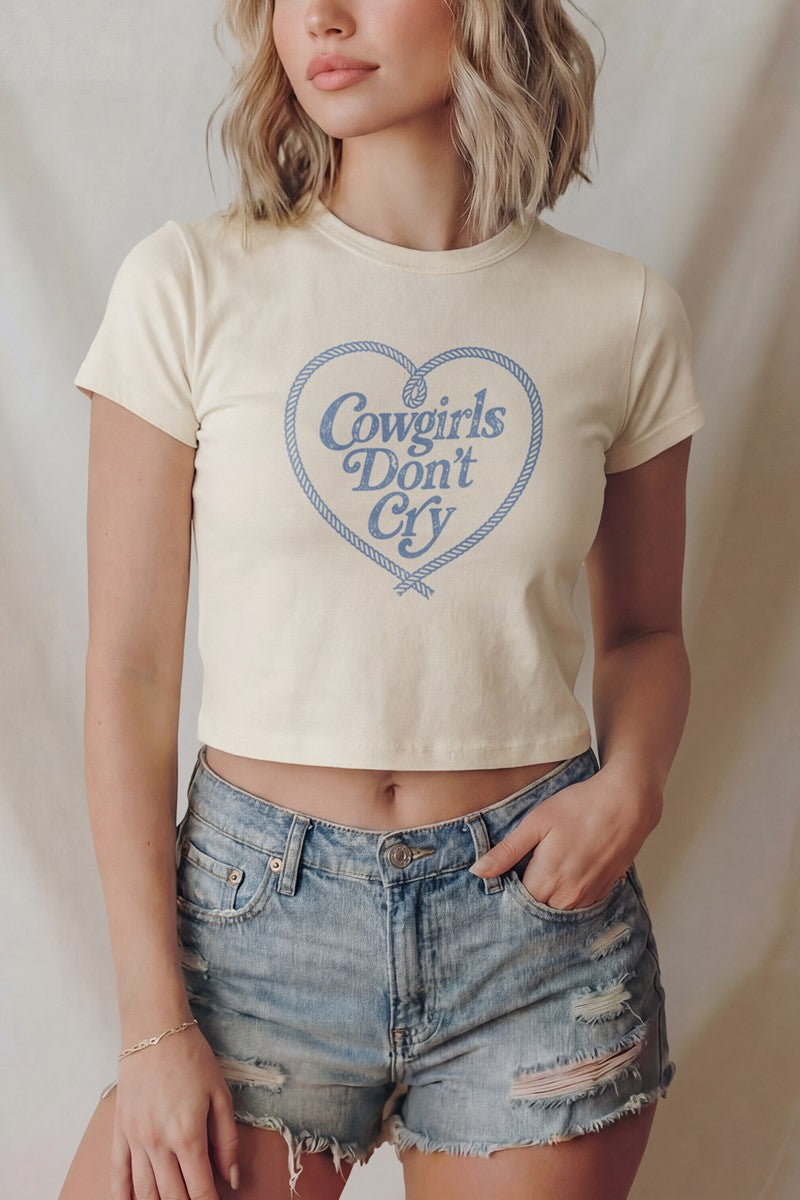 Cowgirls Don’t Cry Baby Tee