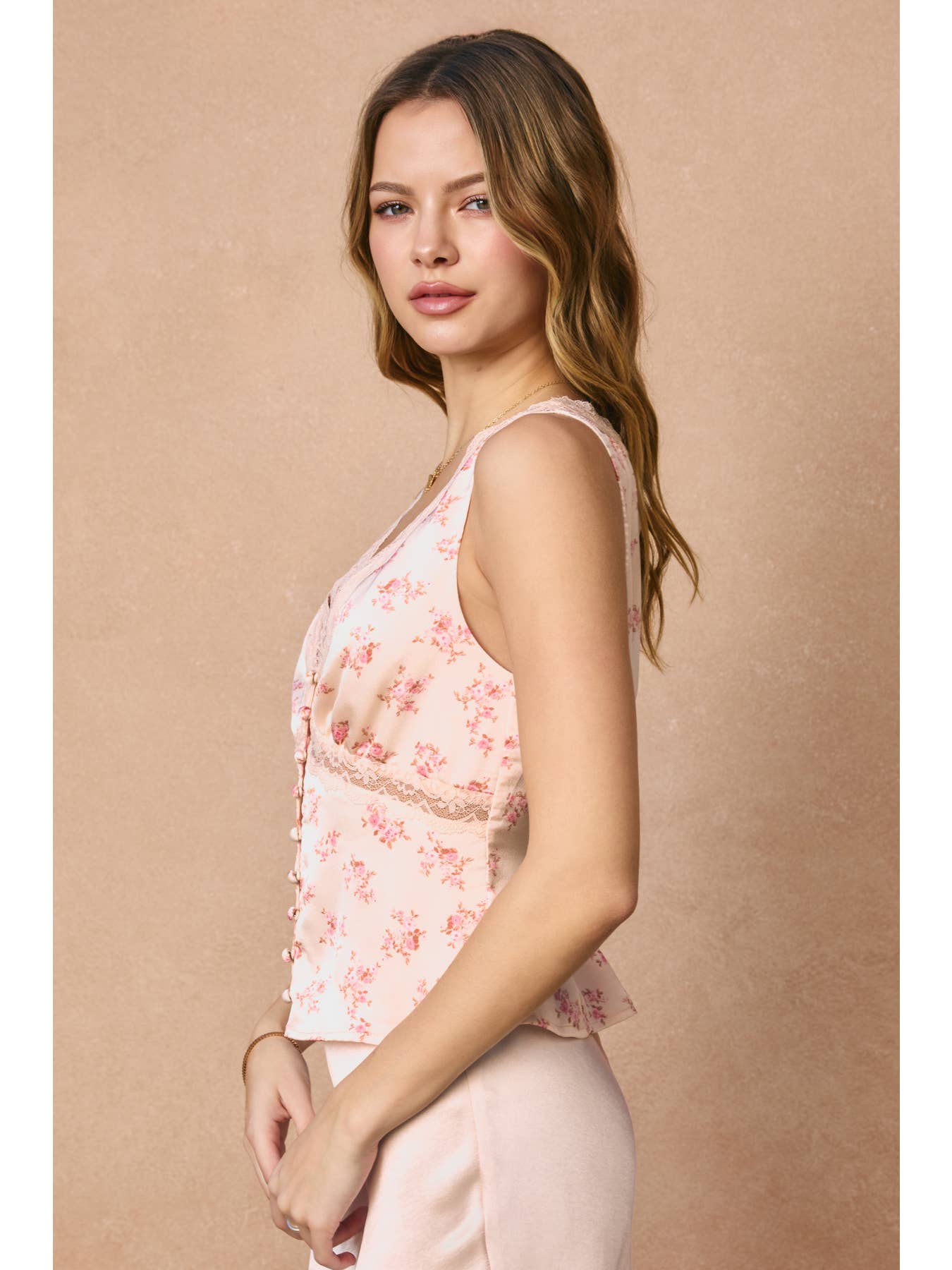 Rosewater Floral Lace Top