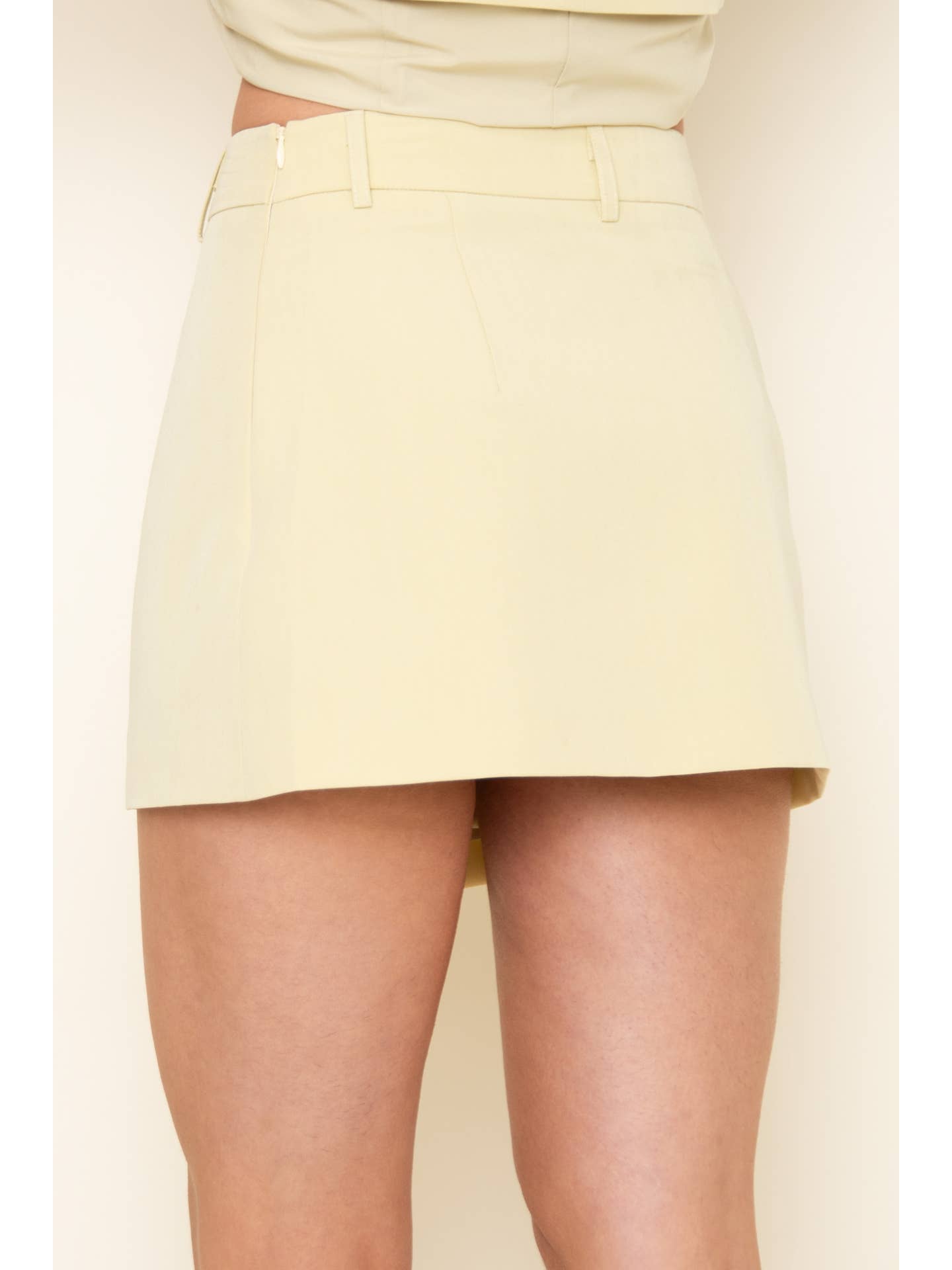 Spring Asymmetrical Wrap Mini Skirt