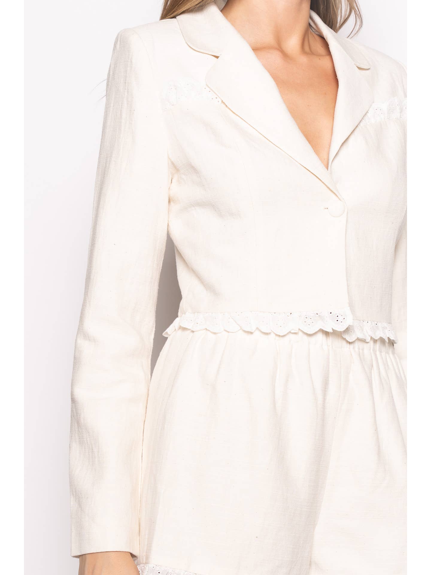 Crochet Lace Jacket and Shorts Set