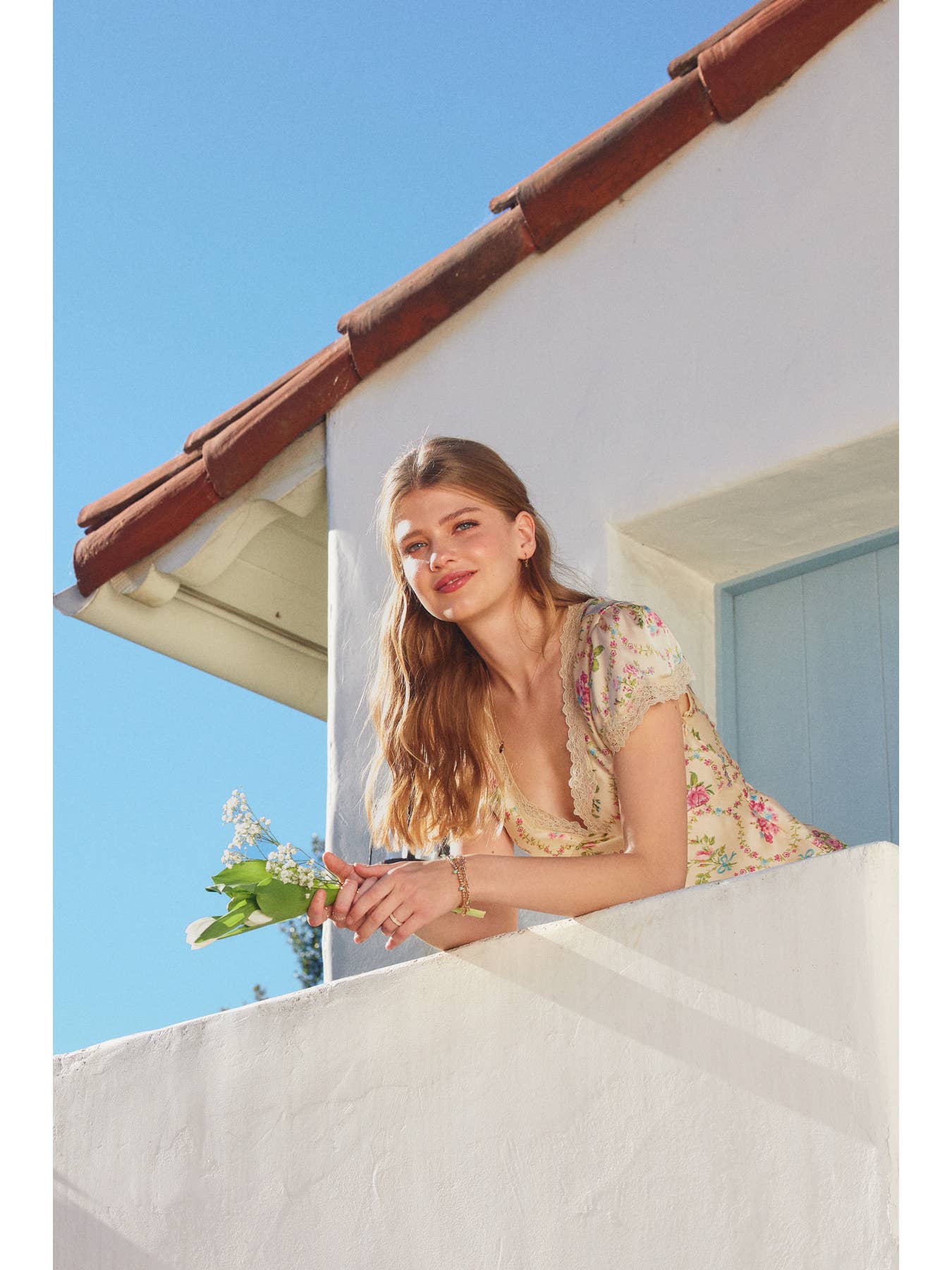 Eternal Afternoon Lace Trim Top