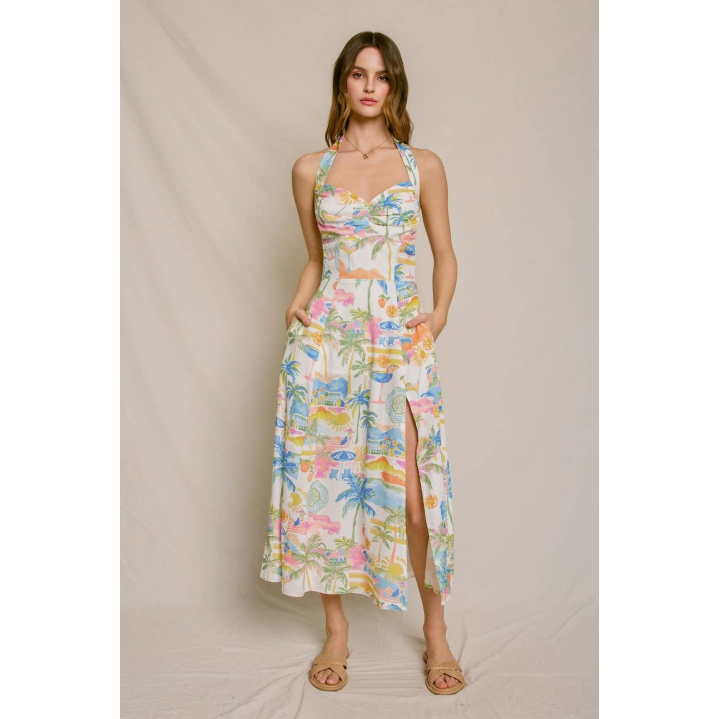 Halter Summer Getaway Dress