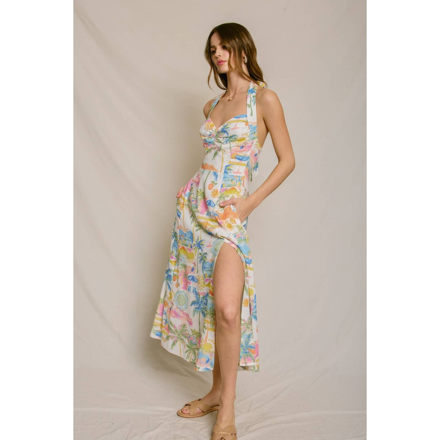 Halter Summer Getaway Dress