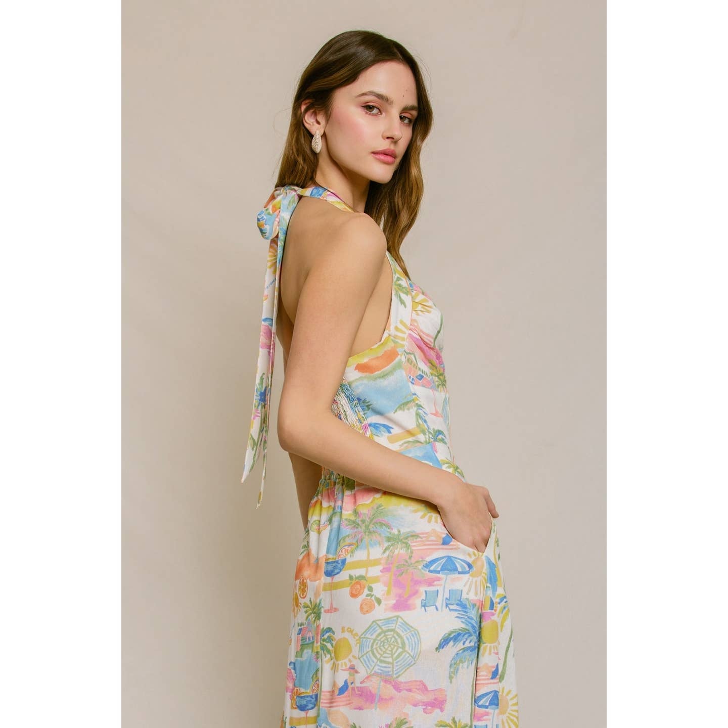 Halter Summer Getaway Dress