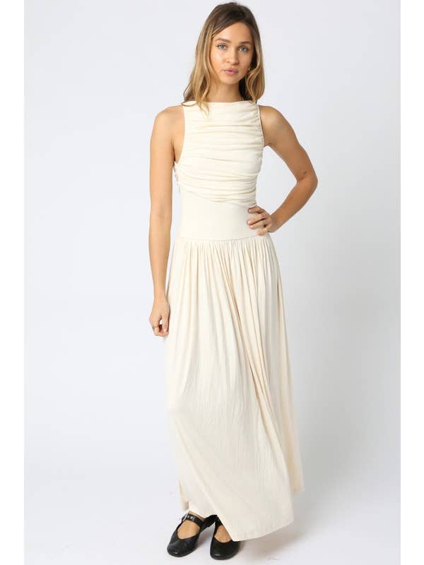 Leni Drape Maxi Dress