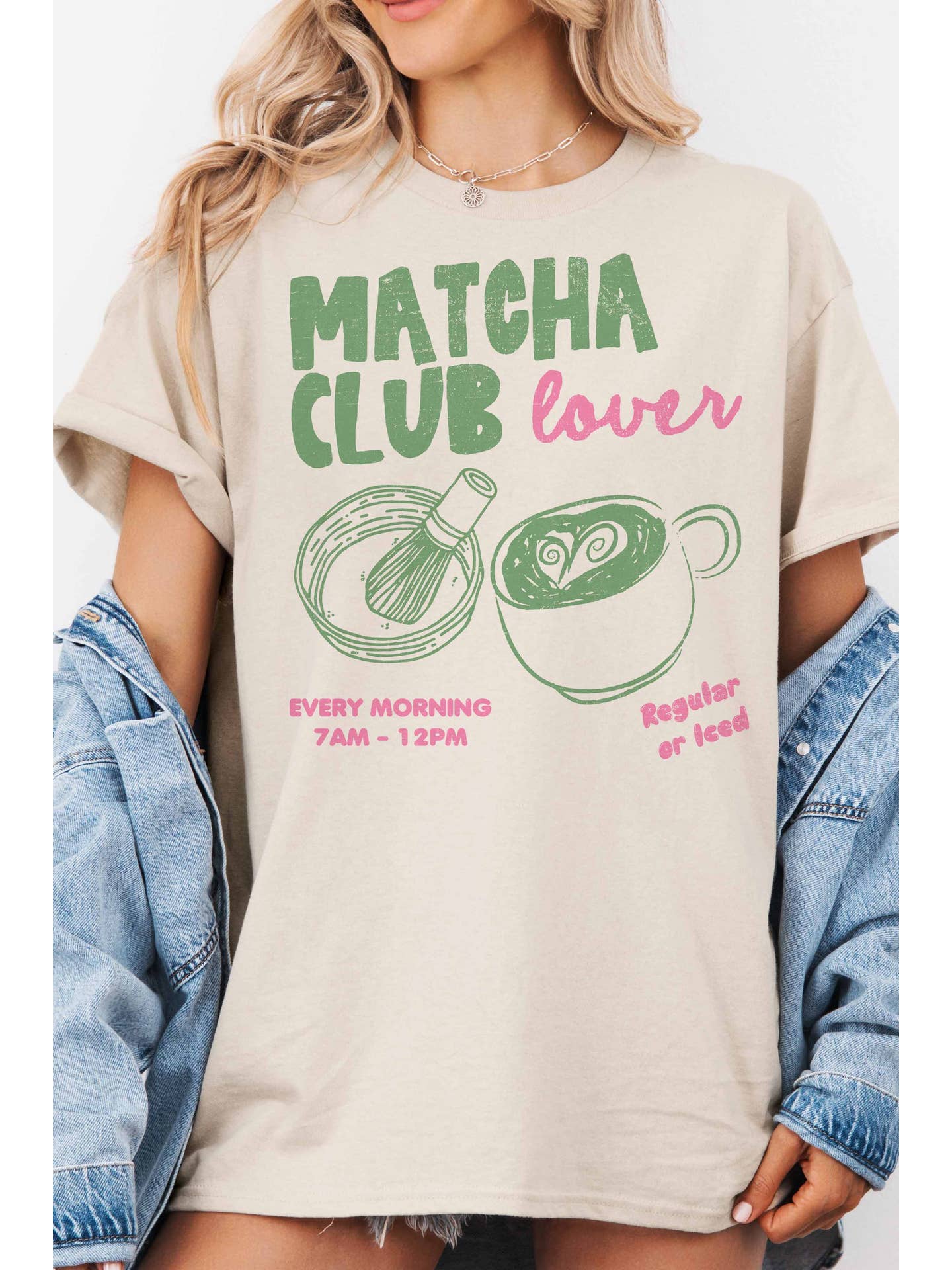 Matcha Club Lover Oversize Tee