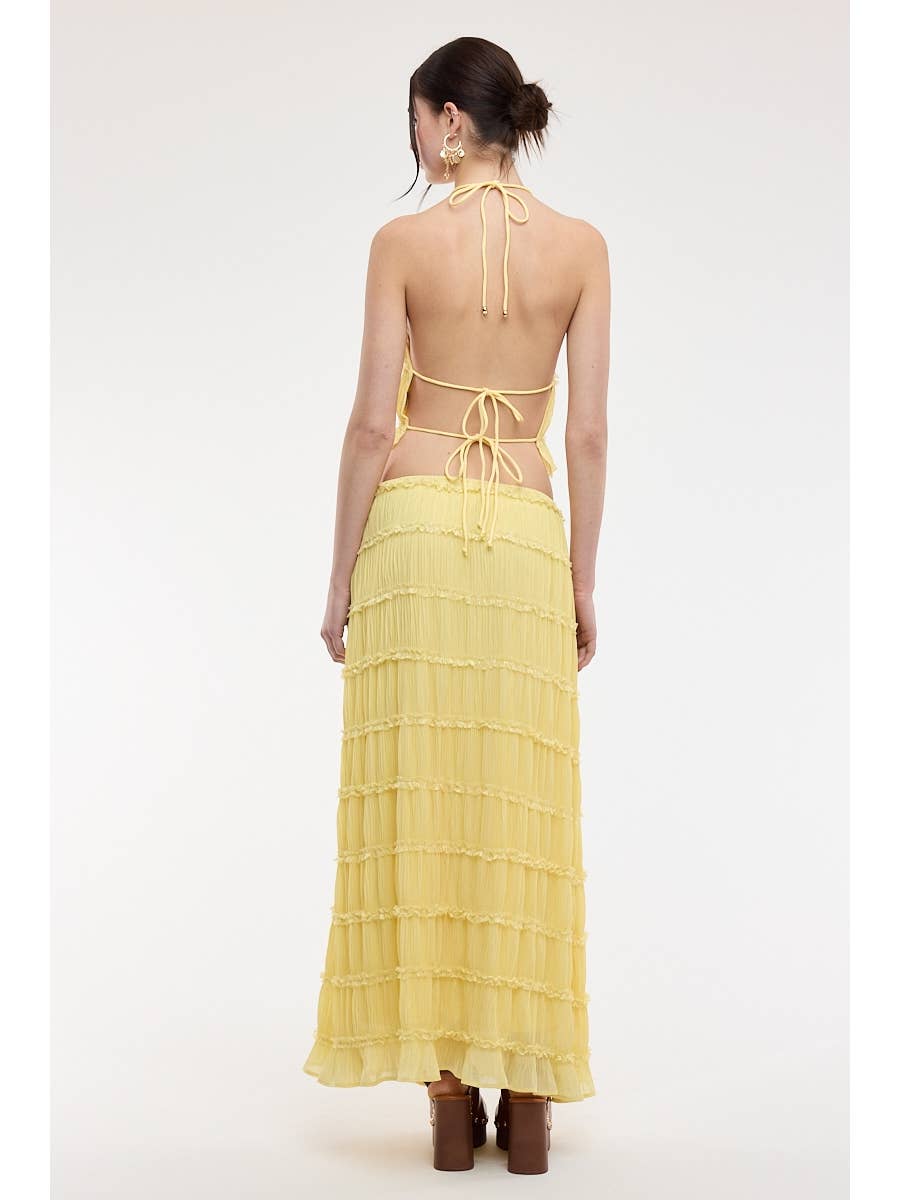 Open Top & Maxi Skirt Set