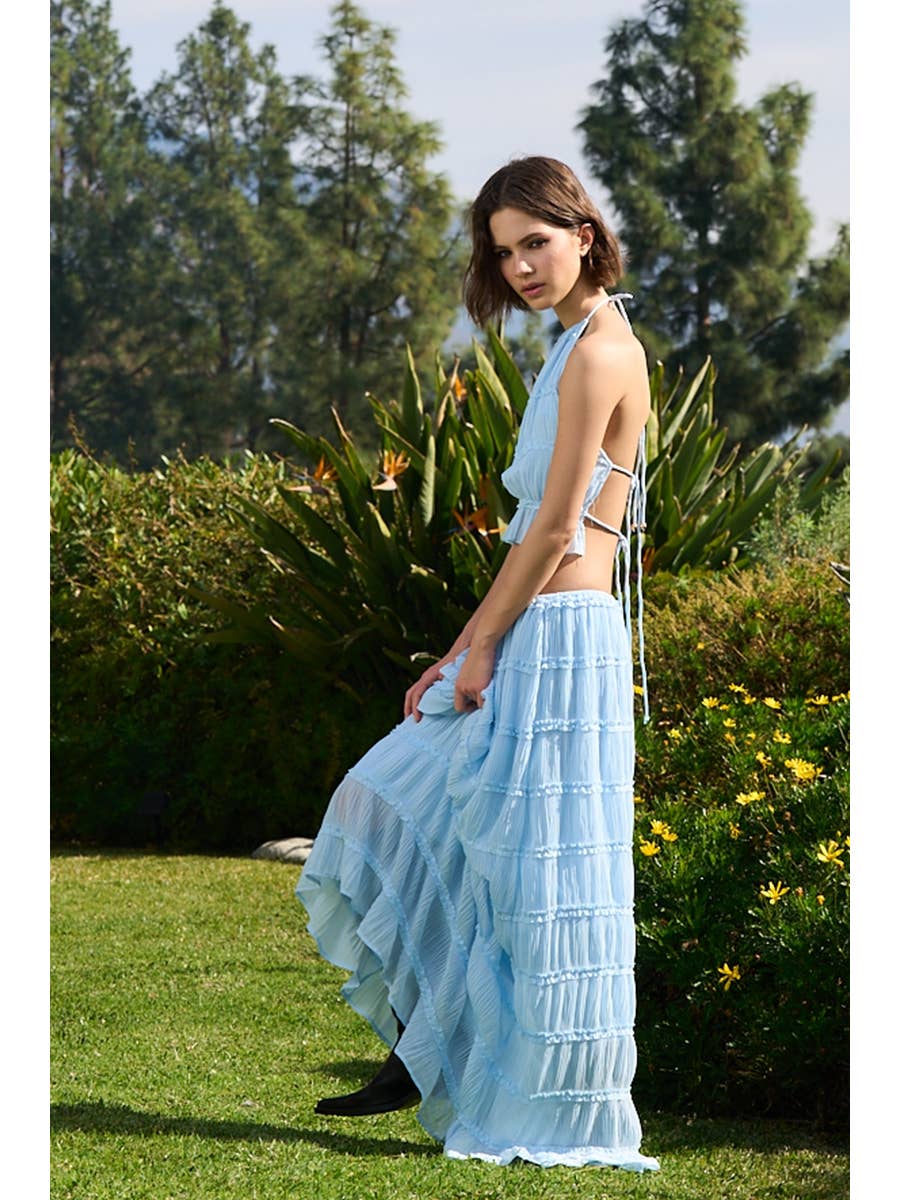 Open Top & Maxi Skirt Set