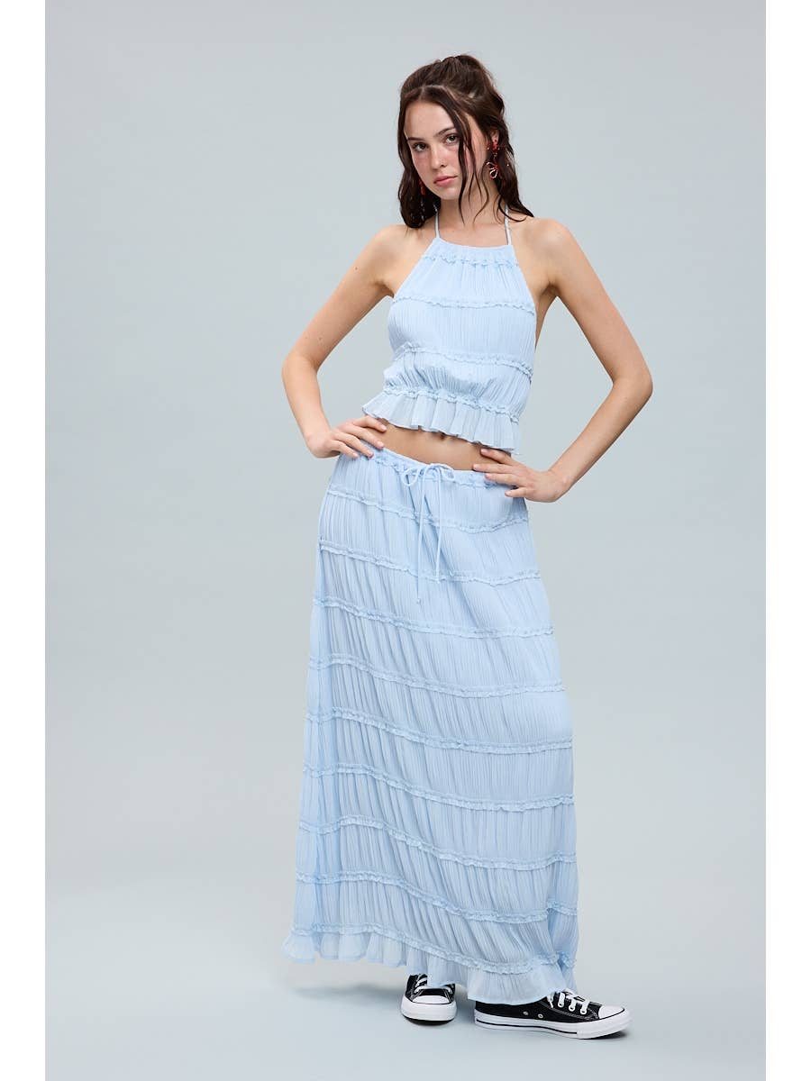 Open Top & Maxi Skirt Set