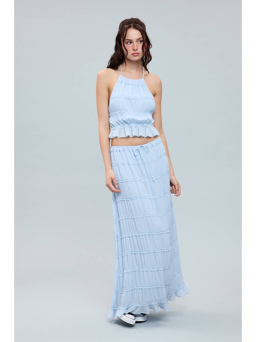 Open Top & Maxi Skirt Set