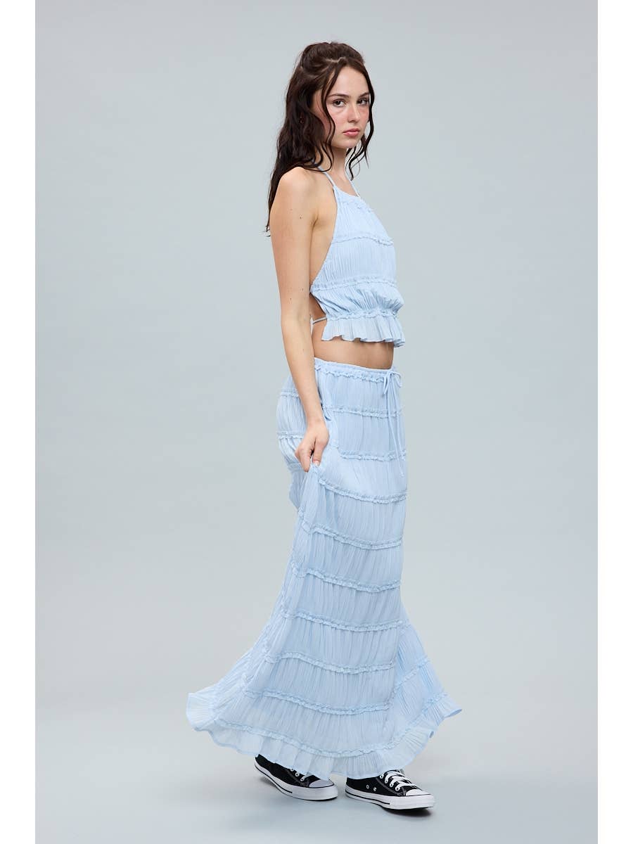 Open Top & Maxi Skirt Set