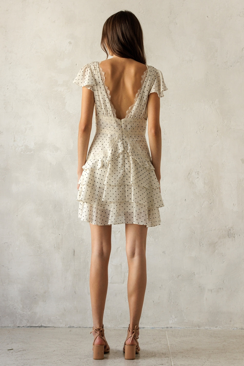 Ruffle Polka Dot Mini Dress
