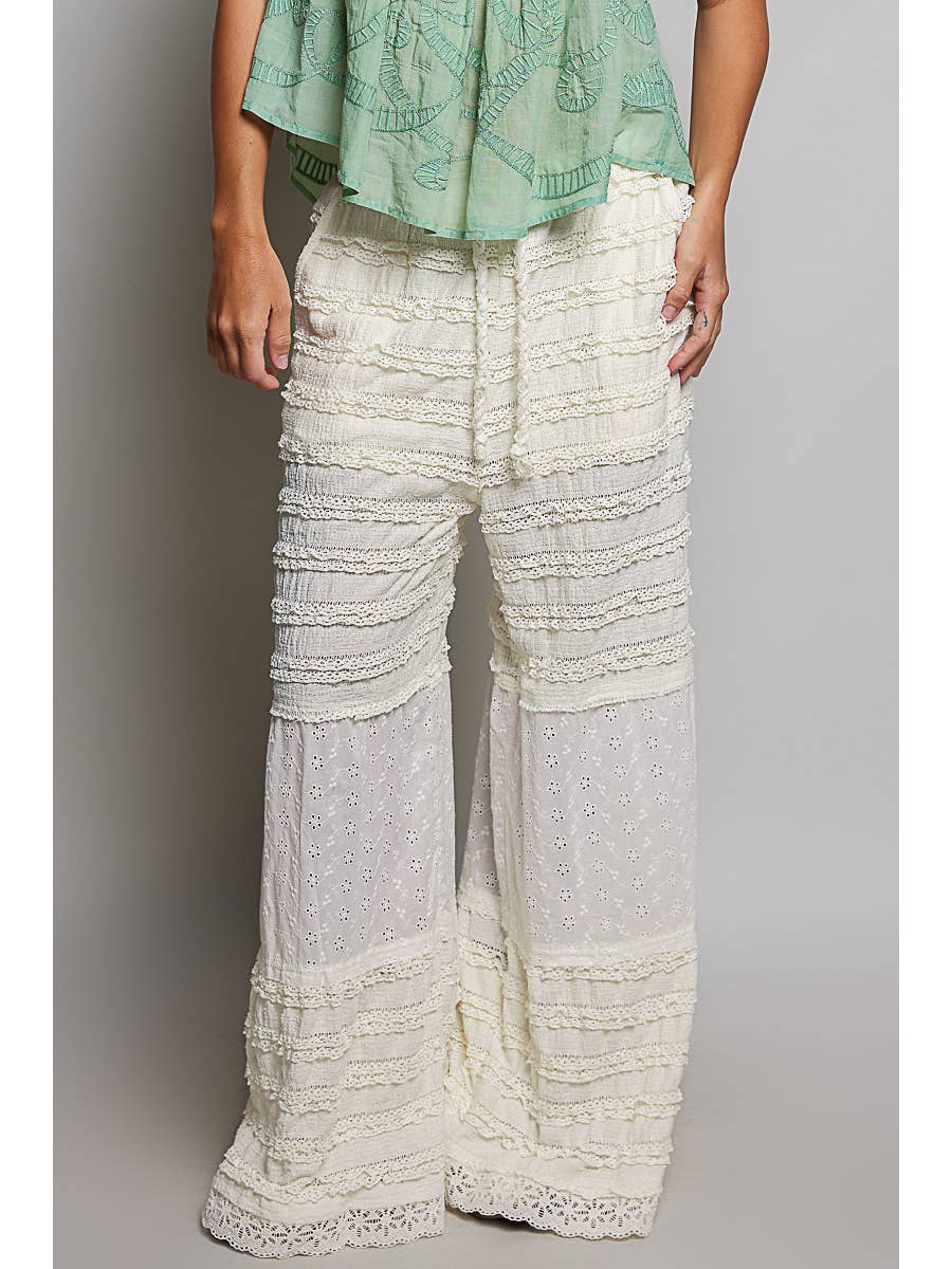 Lace & Eyelet Knit Pants