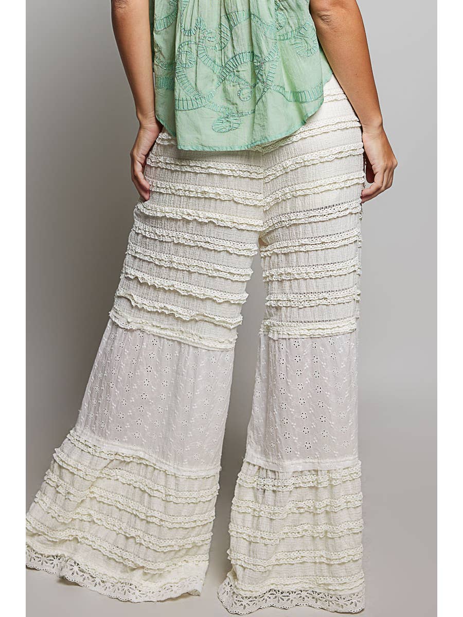 Lace & Eyelet Knit Pants